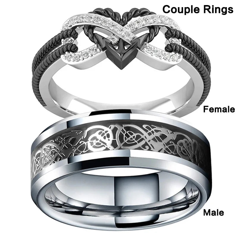 DragonHeart™ Celtic Promise Ring Set