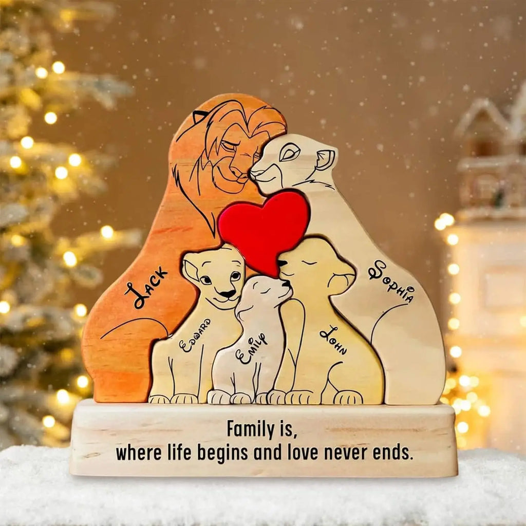 Custom Family Puzzle™ – Personalized Wooden Keepsake
