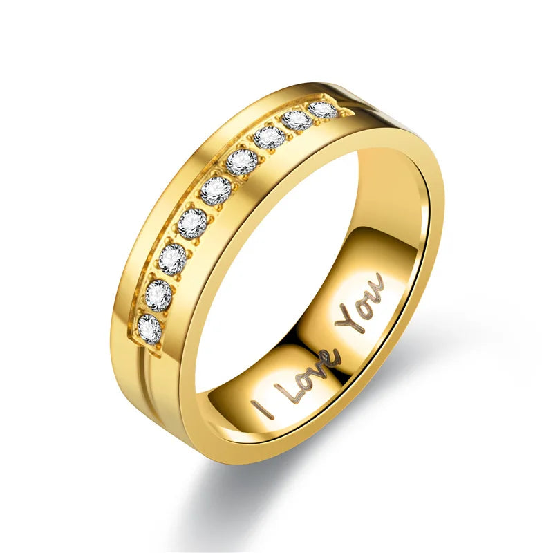I Love You Band™ – Matching Couples Rings