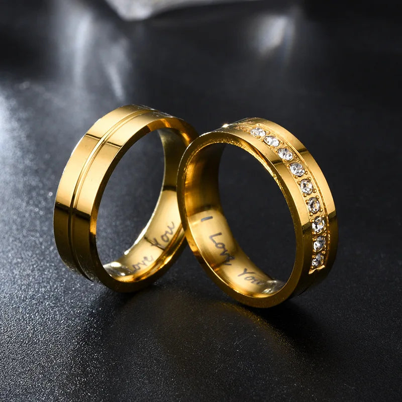 I Love You Band™ – Matching Couples Rings