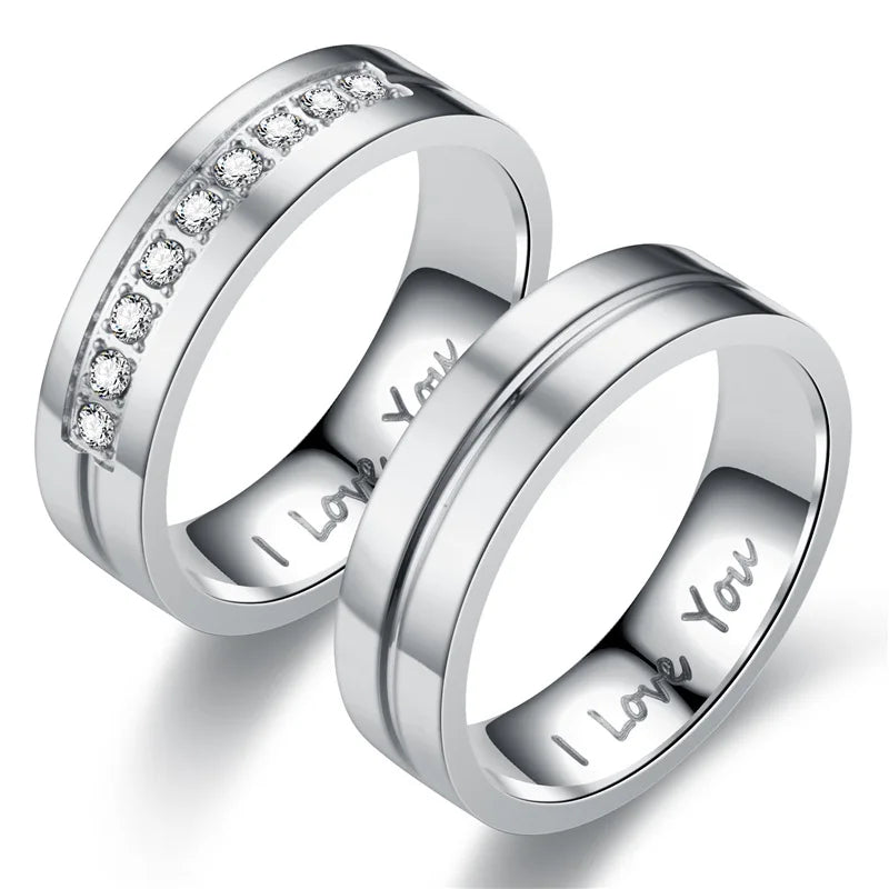 I Love You Band™ – Matching Couples Rings