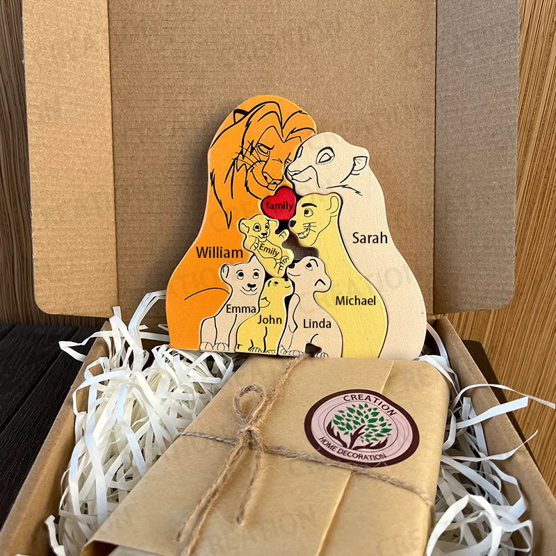 Custom Family Puzzle™ – Personalized Wooden Keepsake