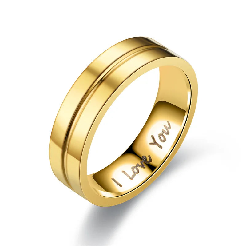 I Love You Band™ – Matching Couples Rings