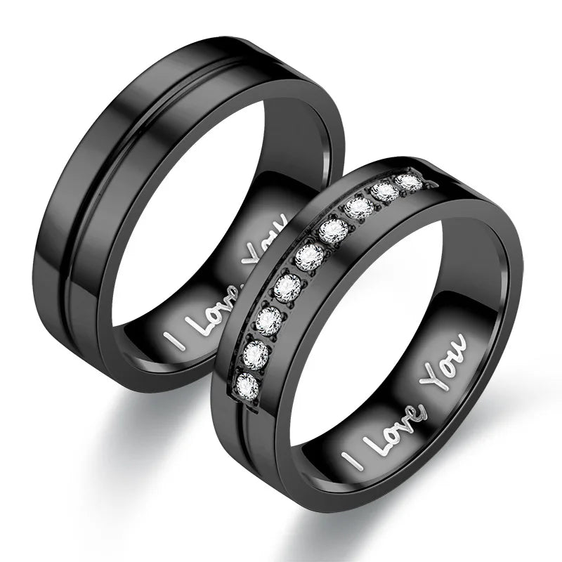 I Love You Band™ – Matching Couples Rings