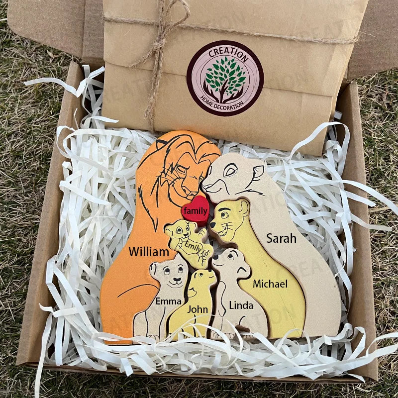 Custom Family Puzzle™ – Personalized Wooden Keepsake