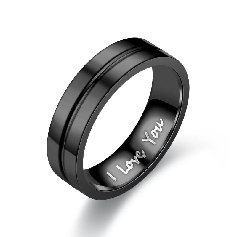 I Love You Band™ – Matching Couples Rings