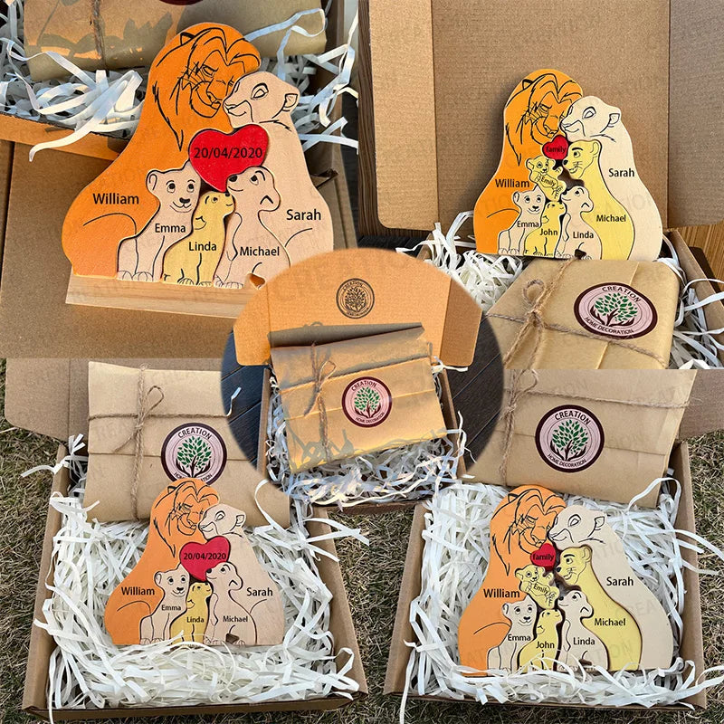 Custom Family Puzzle™ – Personalized Wooden Keepsake