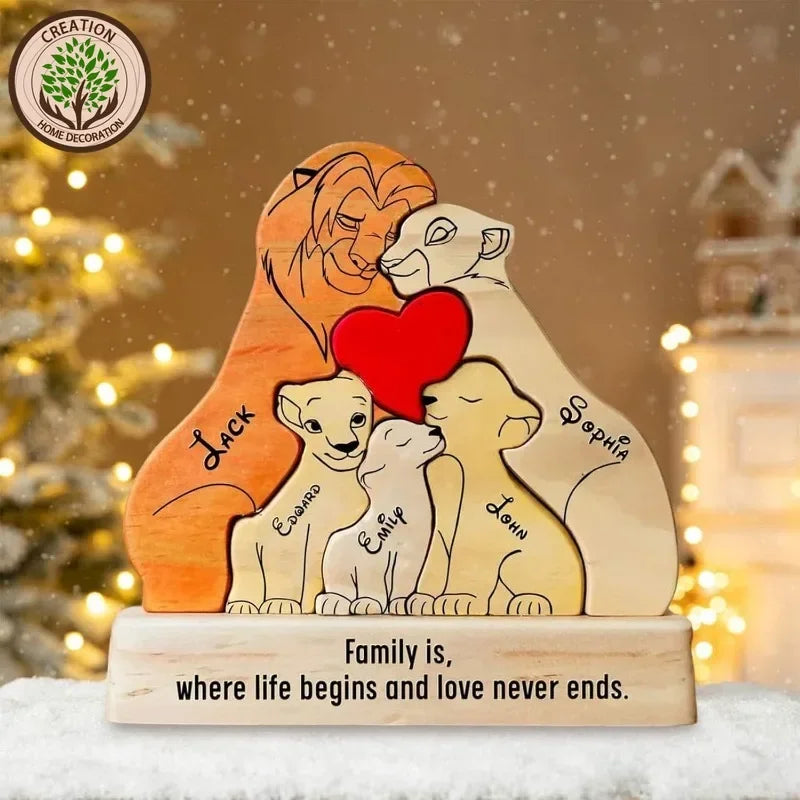 Custom Family Puzzle™ – Personalized Wooden Keepsake