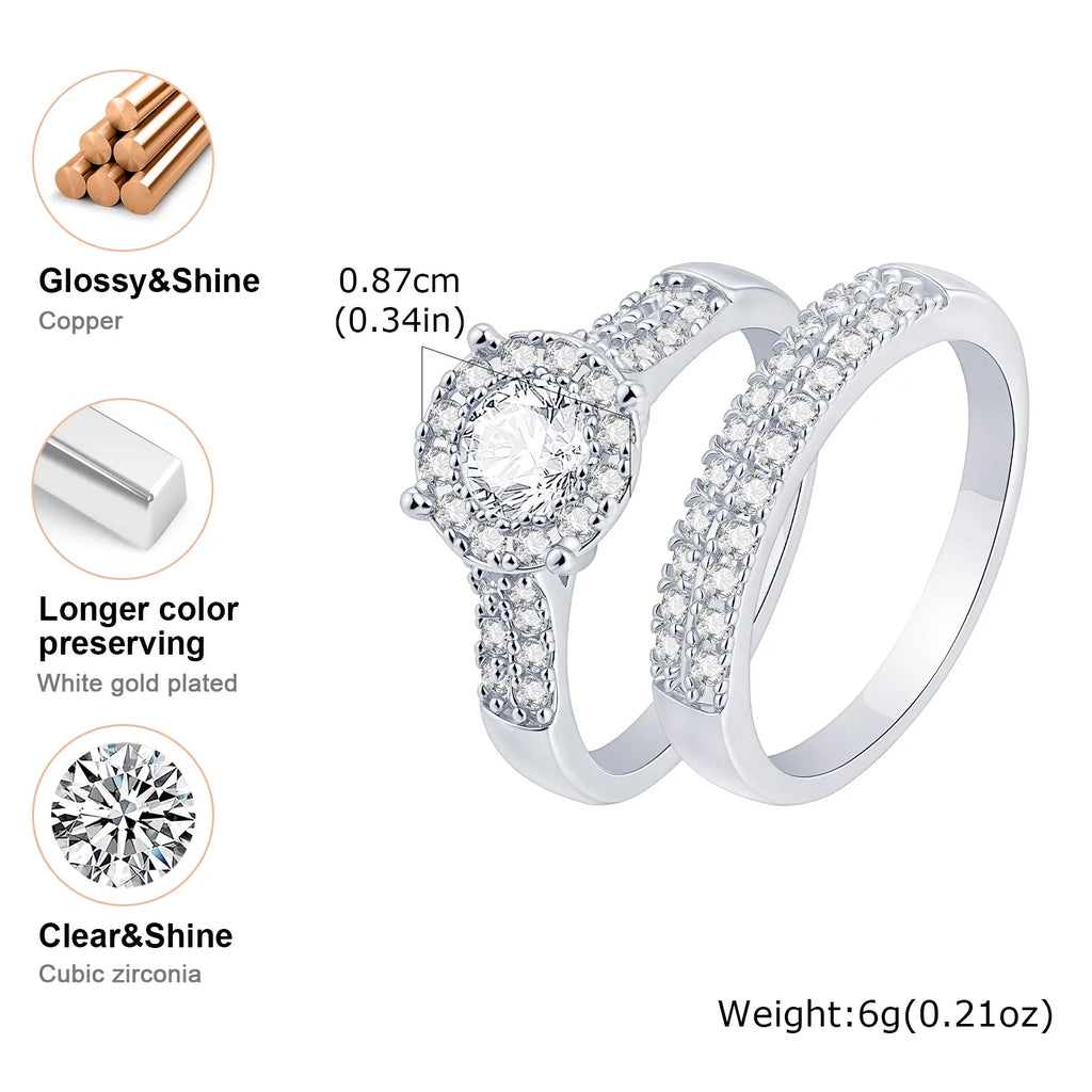 CrystalVow Couple Set