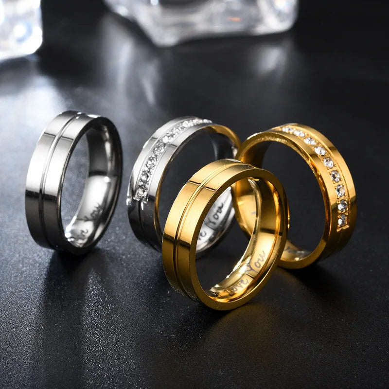 I Love You Band™ – Matching Couples Rings