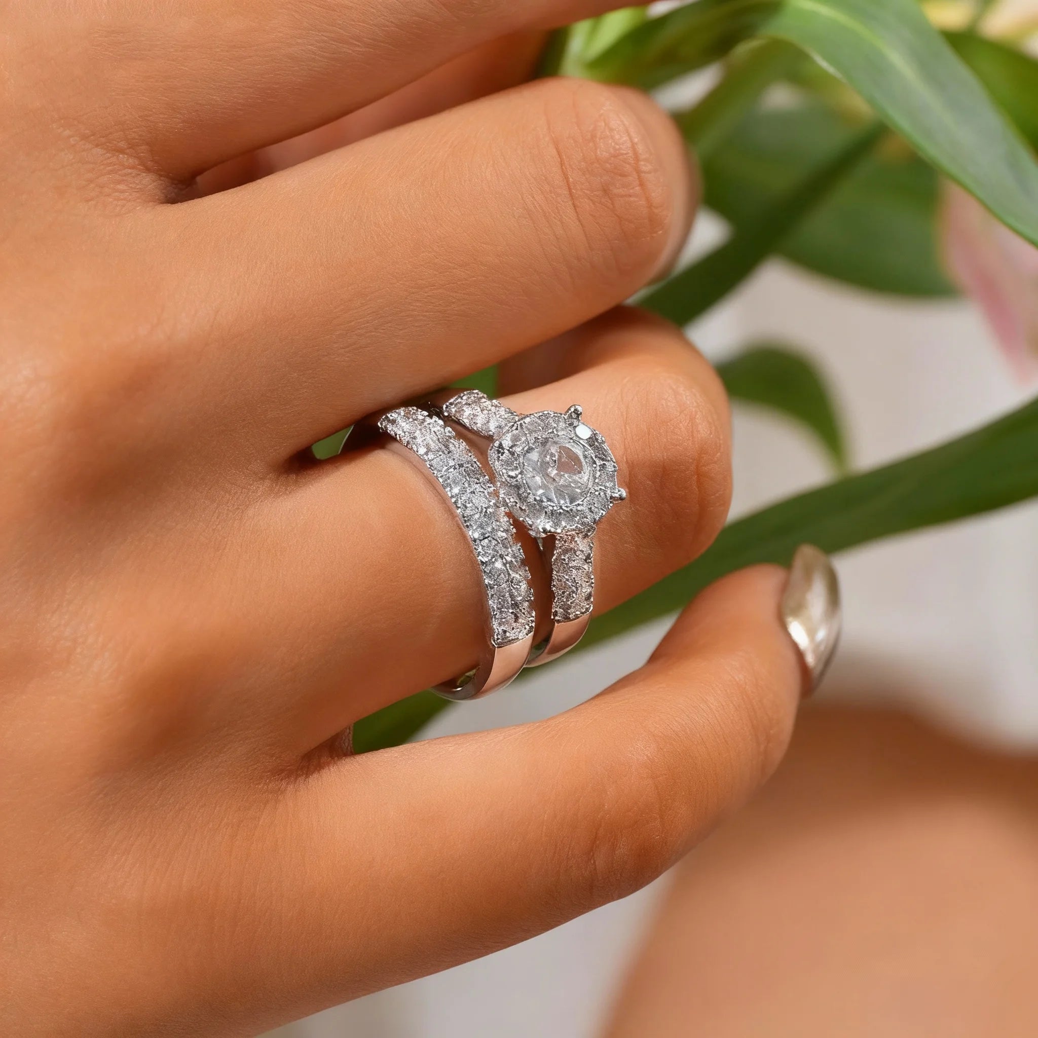 CrystalVow Couple Set